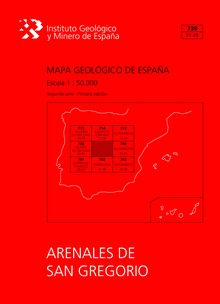 Mapa geológico de España, E 1:50.000.Hoja 739, Arenales de San Gregorio