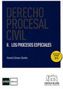 Derecho Procesal Civil II. Los Procesos Especiales