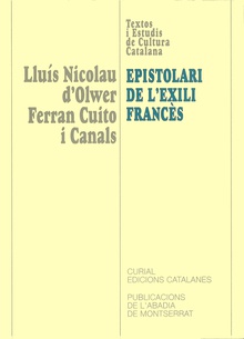 Lluís Nicolau Dolwer  Ferran Cuito i Canals. Epistolari de lexili francès