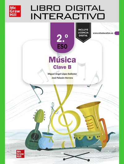Libro digital interactivo Música Clave B - 2.º ESO