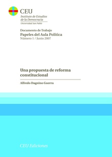 Una propuesta de reforma constitucional