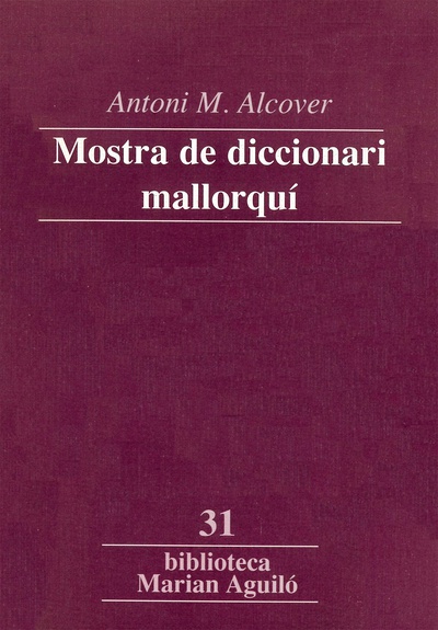 Mostra de diccionari mallorquí