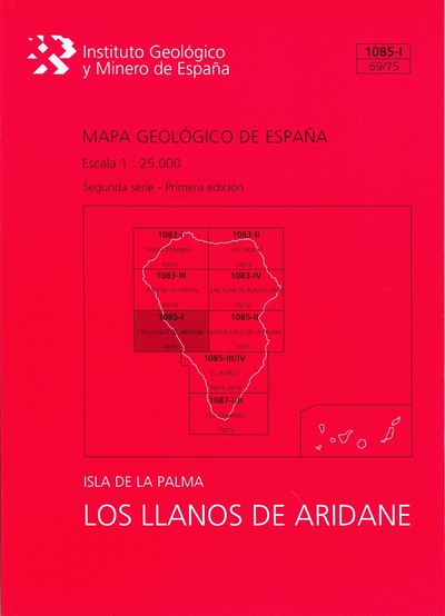 Mapa Geológico de España escala 1:25.000. Hoja 1085-I (69/75), Los Llanos de Aridane