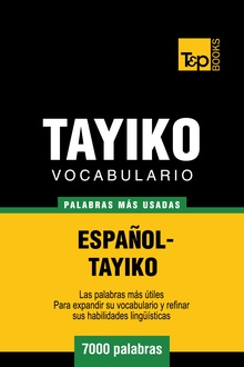 Vocabulario español-tayiko - 7000 palabras más usadas