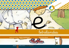 Letrilandia. Lectoescritura cuaderno 1 de escritura (Pauta Montessori)