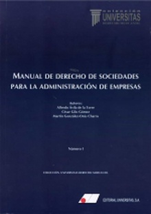 Manual de derecho de sociedades para la administración de empresas