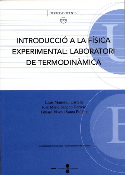 Introducció a la física experimental: laboratori de termodinàmica