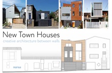 New Town Houses. Creative architecture between walls