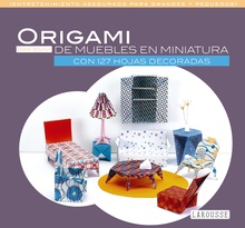 Origami de muebles en miniatura