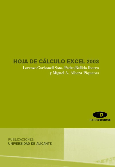 Hoja de cálculo excel 2003