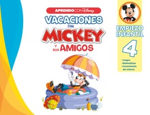 Vacaciones con Mickey y sus amigos. Empiezo infantil (4 años) (Disney. Cuaderno de vacaciones)