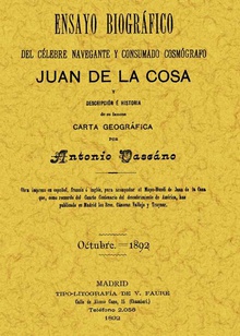 Ensayo biográfico Juan de la Cosa