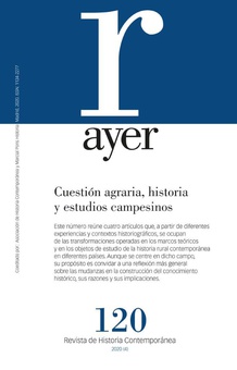 Cuestión agraria, historia y estudios campesinos