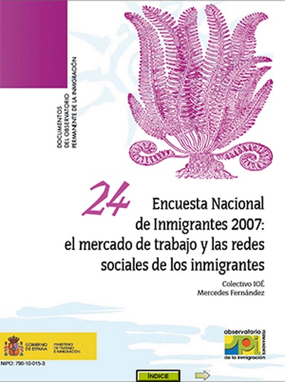Encuesta Nacional de Inmigrantes 2007: El mercado de trabajo y las redes sociales de los inmigrantes.