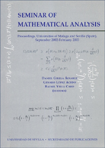 Seminar of Mathematical Analysis (2002-2003)
