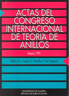 Actas del Congreso internacional de Teoría de Anillos