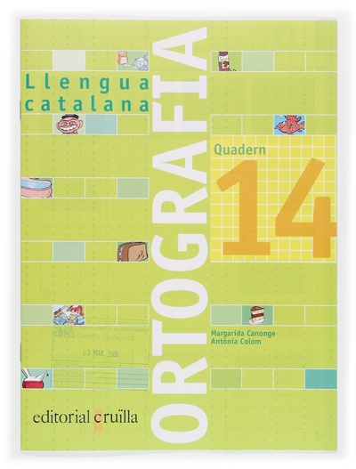 Quadern ortografia 14. Llengua catalana