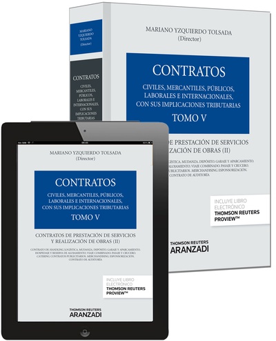 Tomo V. Contratos de prestación de servicios y realización de obras  (II)  (Papel + e-book)