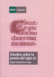 Estudios sobre la poesía  del siglo XV