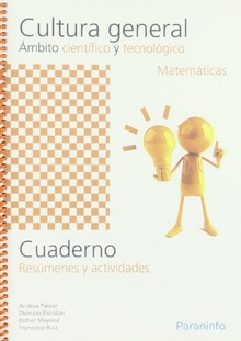 Cuaderno de cultura general ámbito científico y tecnológico. Matemáticas