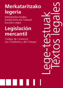 Merkataritzako legeria/Legislación mercantil