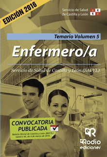 Enfermero a. Temario. Volumen 5. Servicio de Salud de Castilla y León