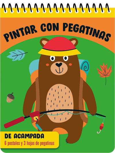 PINTAR CON PEGATINAS - De acampada