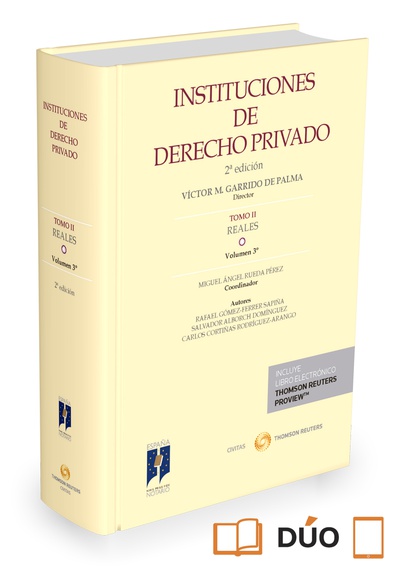 Instituciones de Derecho Privado. Tomo II Reales. Volumen 3º (Papel + e-book)