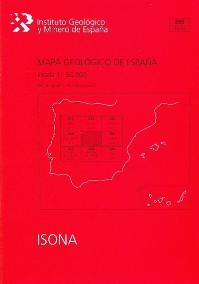 Mapa Geológico de España escala 1:50.000. Hoja 290, Isona