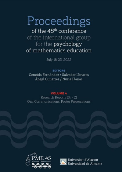 PME 45. Proceedings of the 45th conference of the international group for the psychology of mathematics education