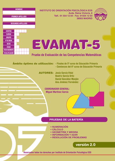 EVAMAT-5 Batería para la Evaluación de la Competencia Matemática