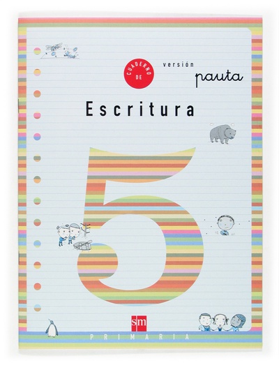 Cuaderno 5 de escritura, Pauta. 2 Primaria