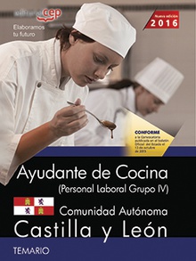 Ayudante de cocina (Personal Laboral Grupo IV). Comunidad Autónoma Castilla y León. Temario