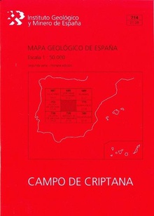 Mapa geológico de España, E 1:50.000.Hoja 714, Campo de Criptana