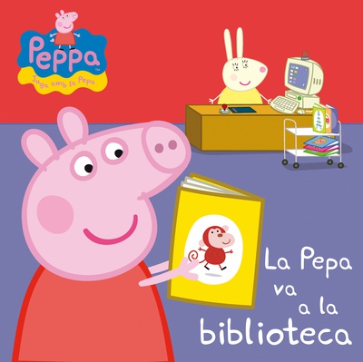 Peppa Pig. Llibre de cartró - La Pepa va a la biblioteca