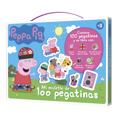 MALETIN 100 PEGATINAS PEPPA PIG