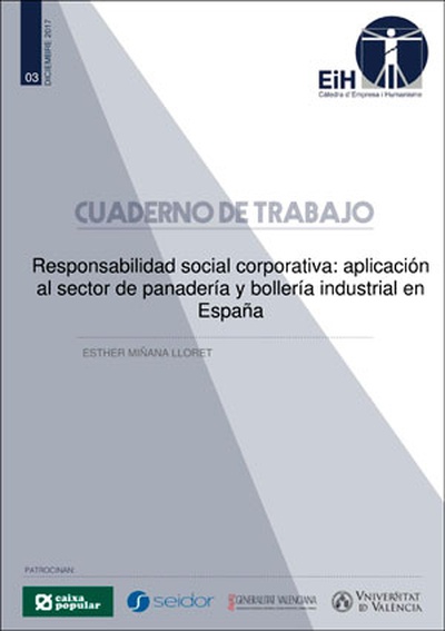 Responsabilidad social corporativa: aplicación al sector de panadería y bollería industrial en España