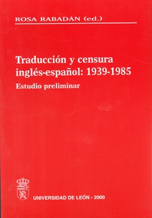 Traducción y censura inglés-español: 1936-1985