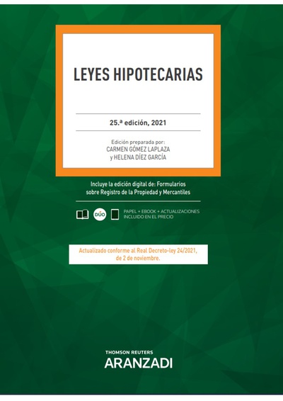 Leyes Hipotecarias (Papel + e-book)