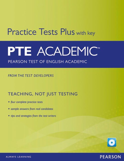 PEARSON TEST OF ENGLISH ACADEMIC PRACTICE TESTS PLUS AND CD-ROM WITH KEY