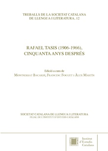 Rafael Tasis (1906-1966), cinquanta anys després