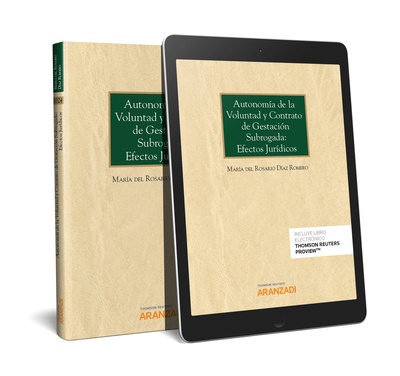 Autonomía de la voluntad y contrato de gestación subrogada: efectos jurídicos (Papel + e-book)