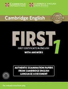 Cambridge English First 1 for Revised Exam from 2015 Student's Book Pack (Student's Book with Answers and Audio CDs (2))