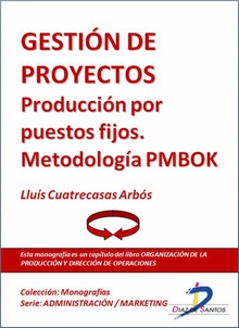 Gestión de proyectos. Producción por puestos fijos. Metodología PMBOK