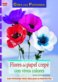 Flores de papel crepé con vivos colores