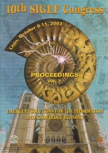 10Th Sigef Congress proceedings emergent solutions for the information and Knowledge economy.