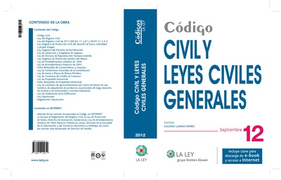 Código Civil y Leyes Civiles Generales 2012