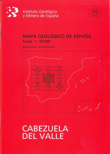 Mapa geológico de España. E 1:50.000. Hoja 576, Cabezuela del Valle