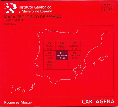 Mapa Geológico de España escala 1:50.000. Cartagena, 977