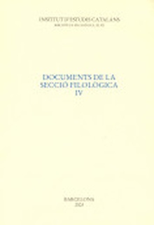 Documents de la secció filològica IV